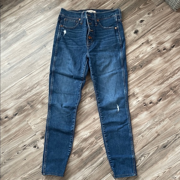 Madewell Dark Blue Skinny Jeans - Picture 1 of 4